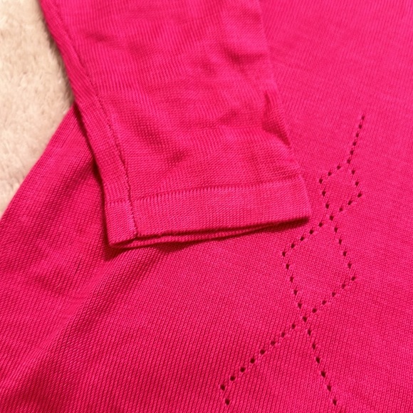 NWT Barbie Pink Silk Sweater. Size Petite Small. - Picture 7 of 7